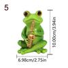 Instrument Frogs Figurines Frogs Statue Garden Decors Landscape Decors Animal Figurines Sculpture Table Centrepieces