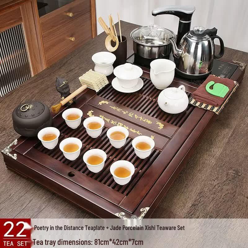 Jiakangming Solid Wood Automatic Kung Fu Tea Set