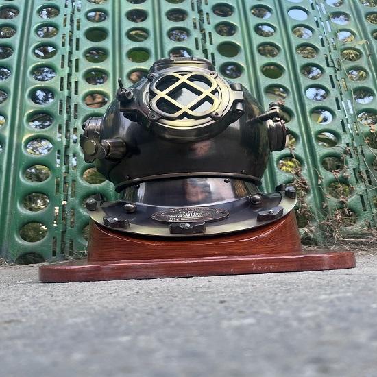 US Navy Scuba Diving Helmet Mark V Deep Sea Diving Helmet Vintage