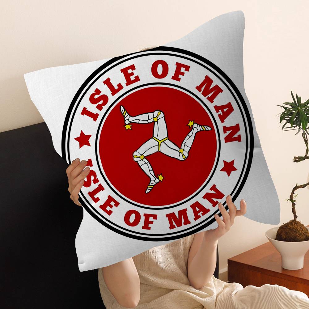 Motorcycle I-Isle Of Man TT Personalized Pillow Cover Kids Bedroom Wild Party Decor Pillowcase kid Birthday shower Gift