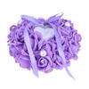 Romantic Rose Wedding Favors Heart Pearl Gift Ring Box Pillow Cushion White Red