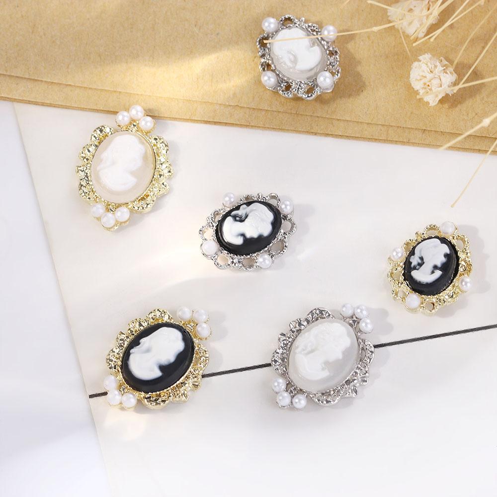 Abstract Pearl Luxury Manicure Beauty Head Ornaments Nail Art Rhinestone DIY Nail Decoration