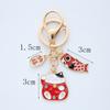 Lucky Cat Fortune Keychain Alloy Clothes Backpack Keyring Key Chains Charms Couple Gifts