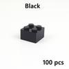 100pcs DIY Building Blocks 3003 Figures Thick Bricks 2x2 Dots Educational Creative Size Compatible With ing Plastic Toy