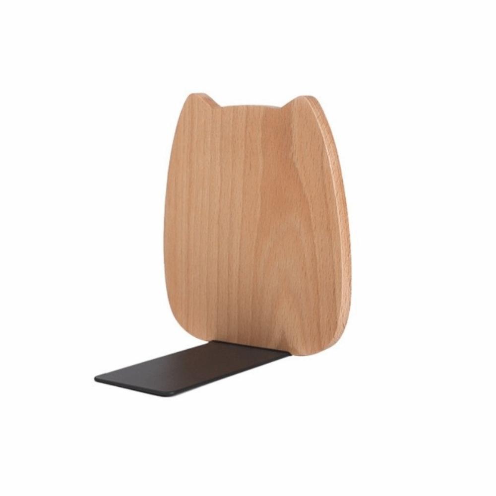 Anti-Slip Wood Book Stoppers Detachable Book Supports High Quality Wooden Bookends  School Office