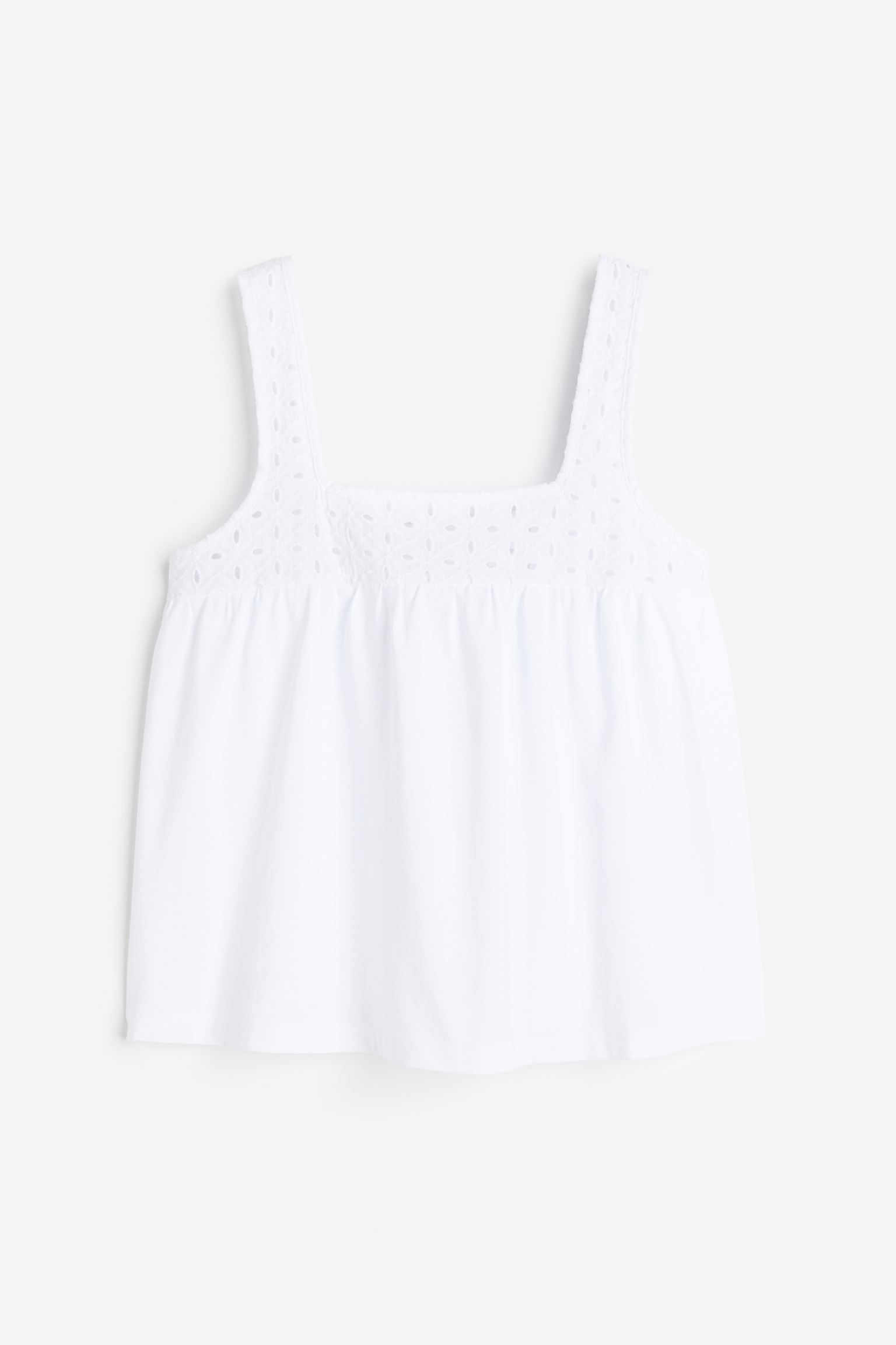 

Топ Broderie Anglaise с деталями