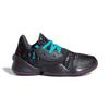 Adidas Harden Vol. 4 Breathable Low Top Kids Basketball Shoes Kids Basketball Shoes Black Blue EF9945