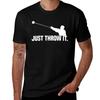 Cool Saying Just Throw It Hammer Throw Ball Hammer Throwing Tshirt Daily Wear Print Tshirt