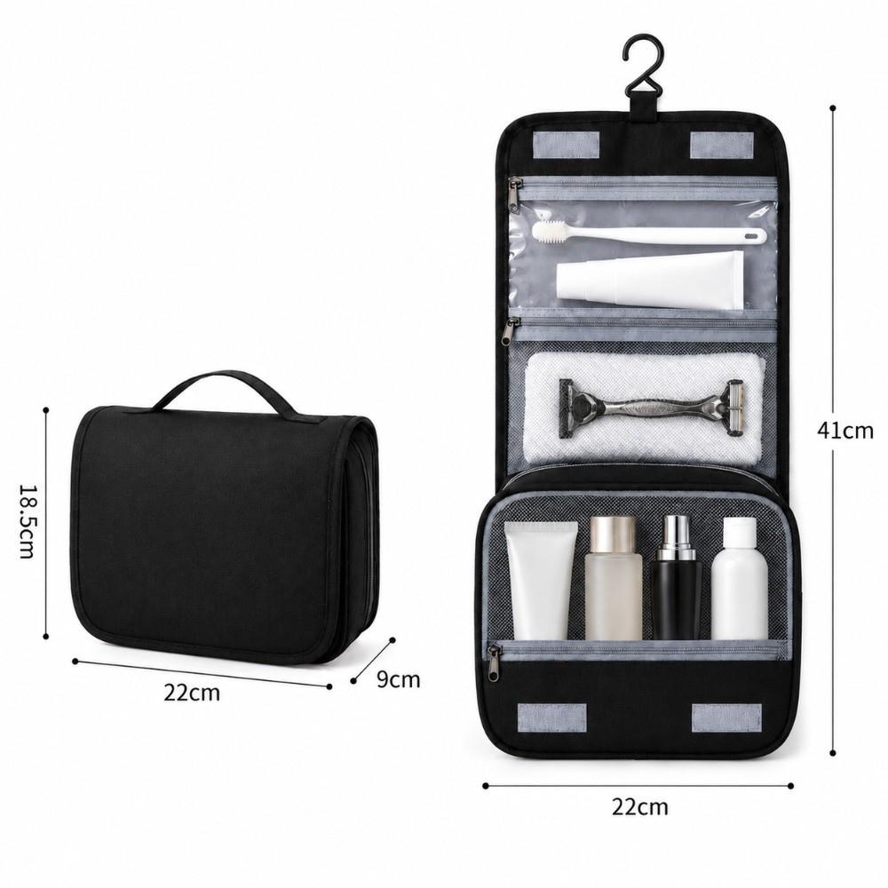 Hanging Hook Travel Cosmetic Bag Foldable Makeup Organizer Hanging Toiletry Bag  Travel Storage