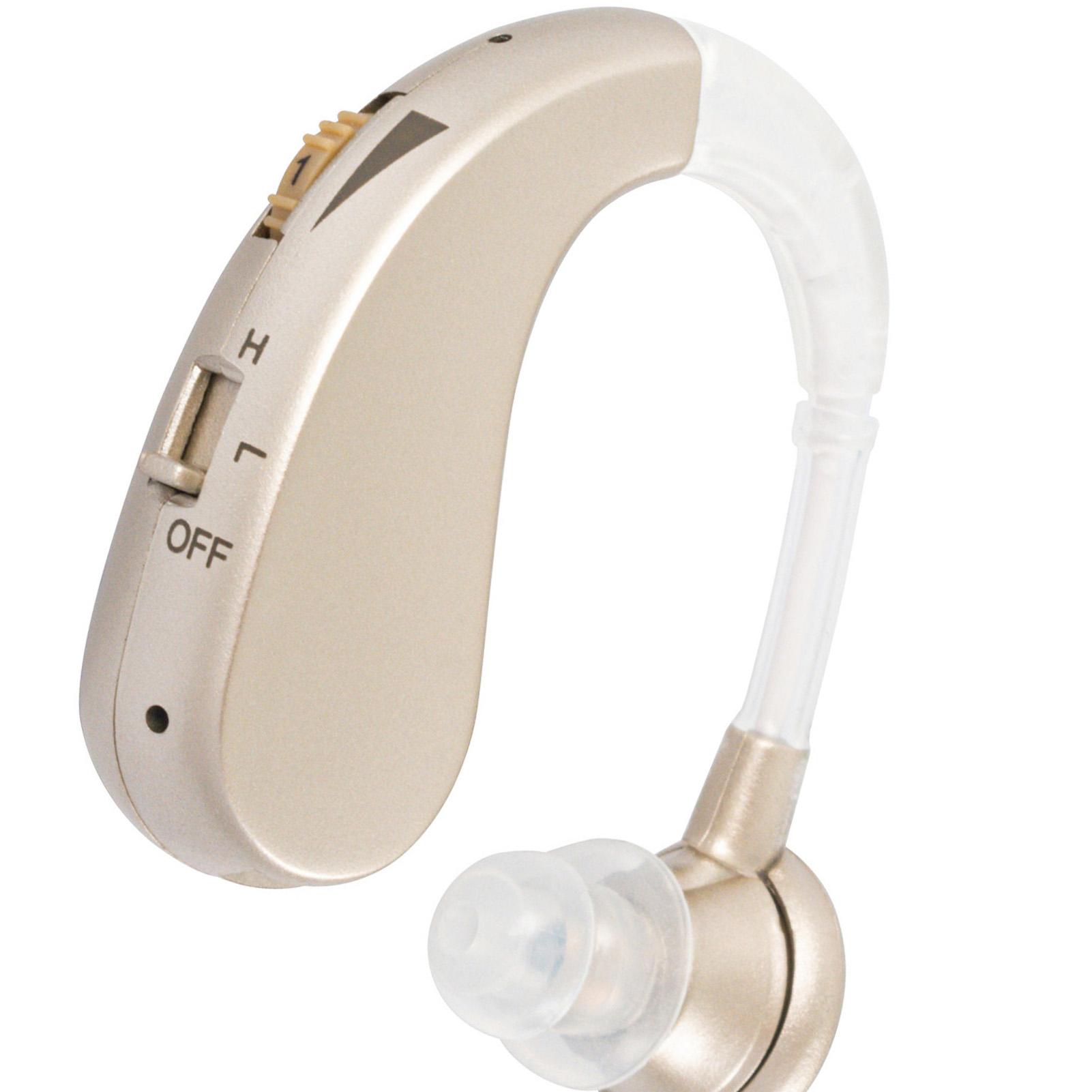 

Усилитель слуха Шумоподавление Перезаряжаемый Чистый Звук Слушающие Инструменты для Пожилых Людей Золотой ЕС EU Plug золотистый