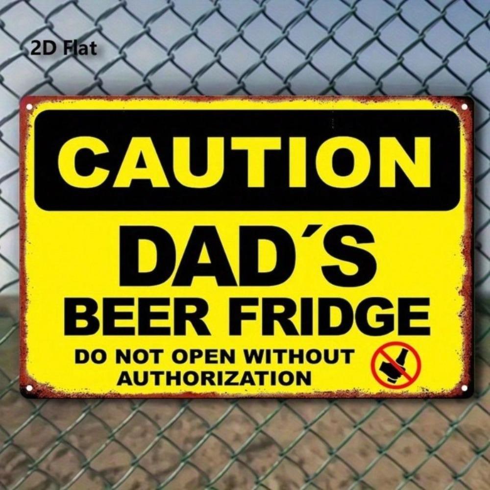 Vintage Metal Beer Sign 20x30cm Waterproof Decor for Bar Kitchen