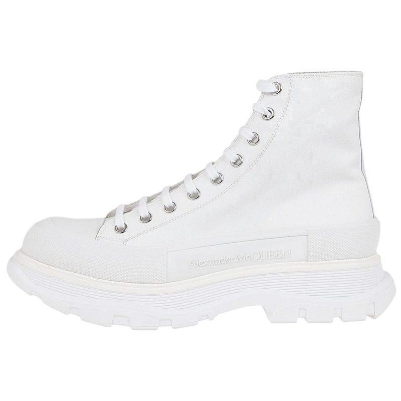 Alexander Mcqueen Canvas Tread Slick High Top Sneakers 'White' 604254W4L329000