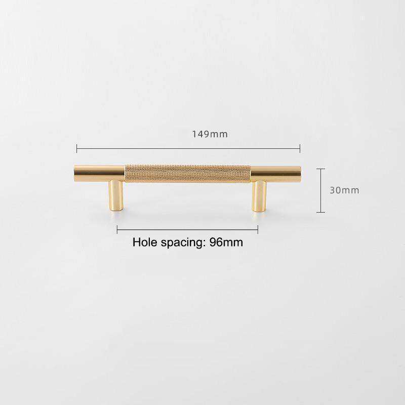 Goldene Rändelgriffe für Schrank und Schublade Aluminiumlegierung Kleiderschrankgriffe Küchenschrankgriffe Rändel-Schubladengriffe