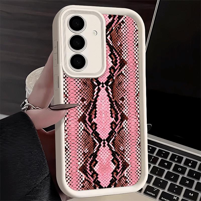 Phone Case for Samsung Galaxy A17 A16 A15 A14 A13 Fashion Snake Skin Pattern A56 A36 A26 A55 A35 A25 A54 A34 A24 A53 A33 A23 A07