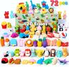 Joyfy Pcs Erasers Food Animals Bulk Fun Cute Pencil Desk Pets Classroom Prize Birthday Party Favors 3D 36 for Kid Friendly Entertaining Play Safe