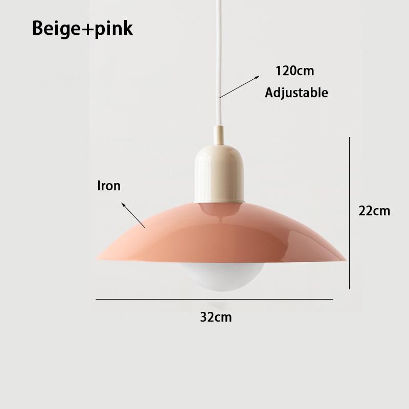 Mid-style Nordic Color Macron Cining Room Bedroom Lighting Chandelier Simple Modern Bauhaus Dining Table Chandelier Study Lamp