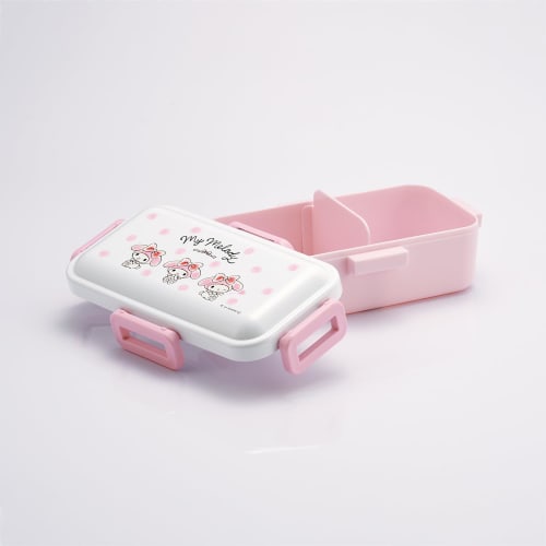 Skater Bento Box 530ml Antibacterial Fluffy Dome Lid For Women Made in Japan Sanrio My Melody Watercolor Cosmetics PFLB6AG