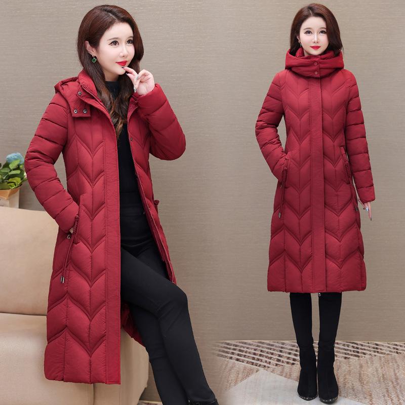 Cotton Jacket Winter Waist To Show M Thin Mid-length Down Cotton Jacket Women's Padded Jacket Women's Cotton Jacket