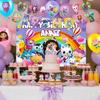 98pcs Cartoon Party Supplies, Cartoon Party Decor&Tableware Set - Cartoon Birthday Party Plates Cups Napkins, Cartoon Party Balloons Backdrop Banner