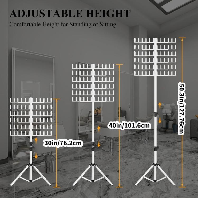 Braiding Hair Rack Hair Extension Holder Hanger,Hair Stand with Stylist Hair Braiding Tool for Hair Salon Home Traveling