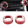 Aluminum Air Conditioner Knob Trim Air Conditioning Key Trim Air Conditioning Knob Covers Interior Decoration for Car