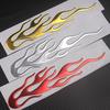 Cola de Viento 3D Motocicleta Llama Mágica Pegatina Calcomanía Emblema Etiqueta Insignia Decoración Decorativo Oro Plata Rojo