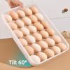30 Grids Refrigerator Egg Holder Large Capacity Egg Storage Container Durable Egg Tray  Home Use