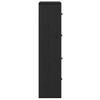 Bookshelf Black Oak Effect 60x24x101.5 cm Engineered Wood