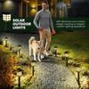 2Pcs Solar Path Lights Outdoor Solar Walkway Lights Waterproof Garden Light Decorative for Yard Landscape Driveway Warm White