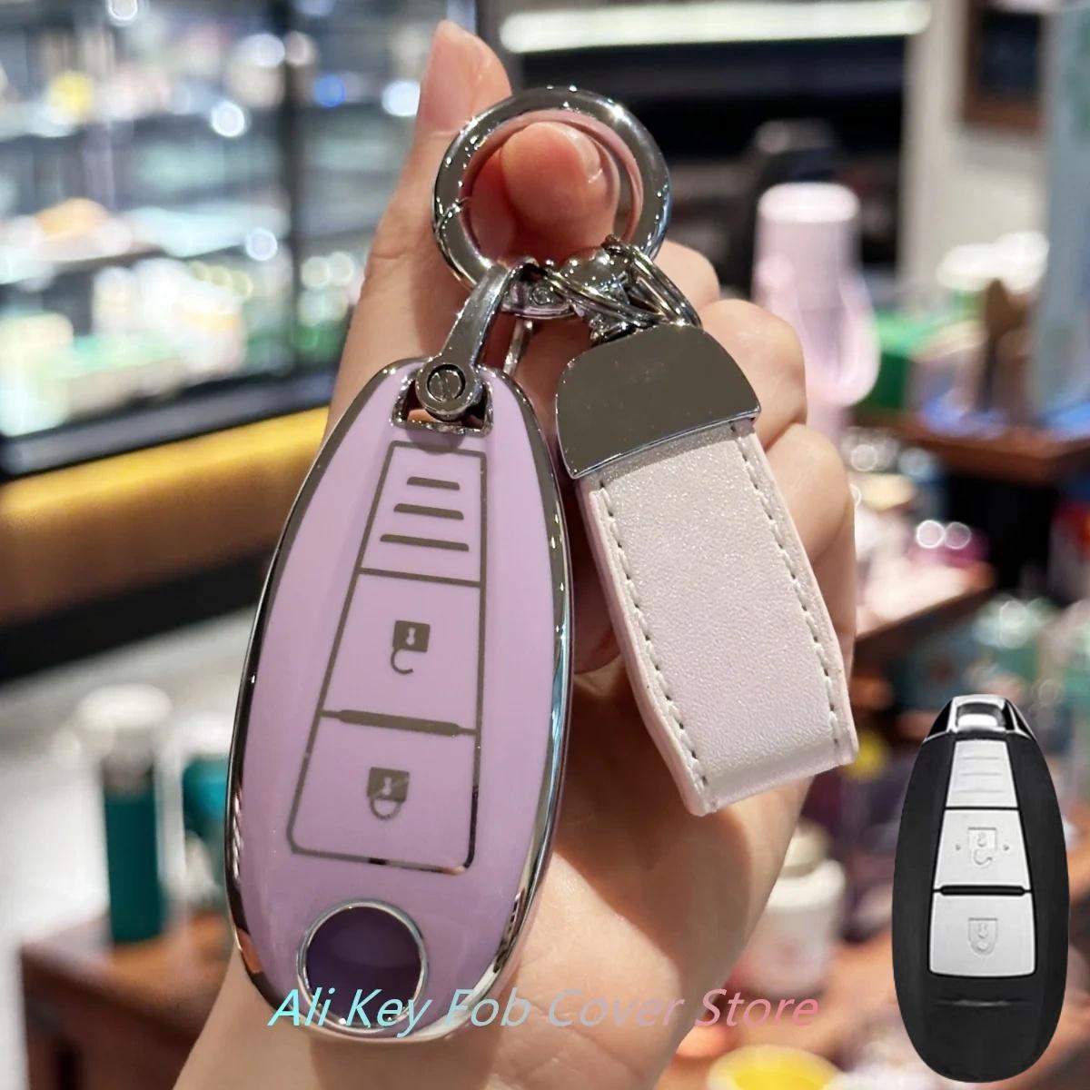 

Car Key Case Cover Keychain For Suzuki Swift Ignis Grand Vitara Liana Scorss Grand Kizashi Protective Key Fob Cover