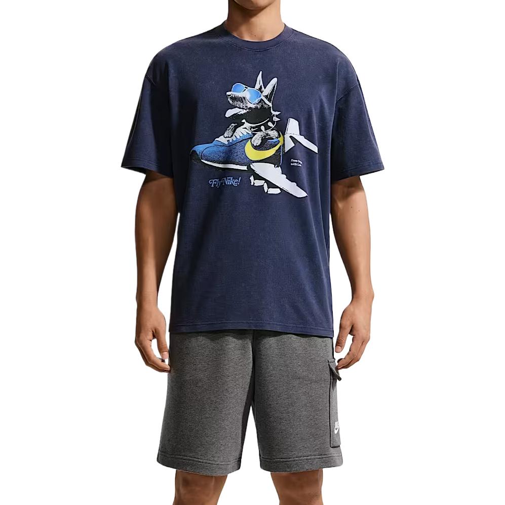 Nike Sportswear Casual Dropped Daily T-Shirt Men Tops IR7585-410 M