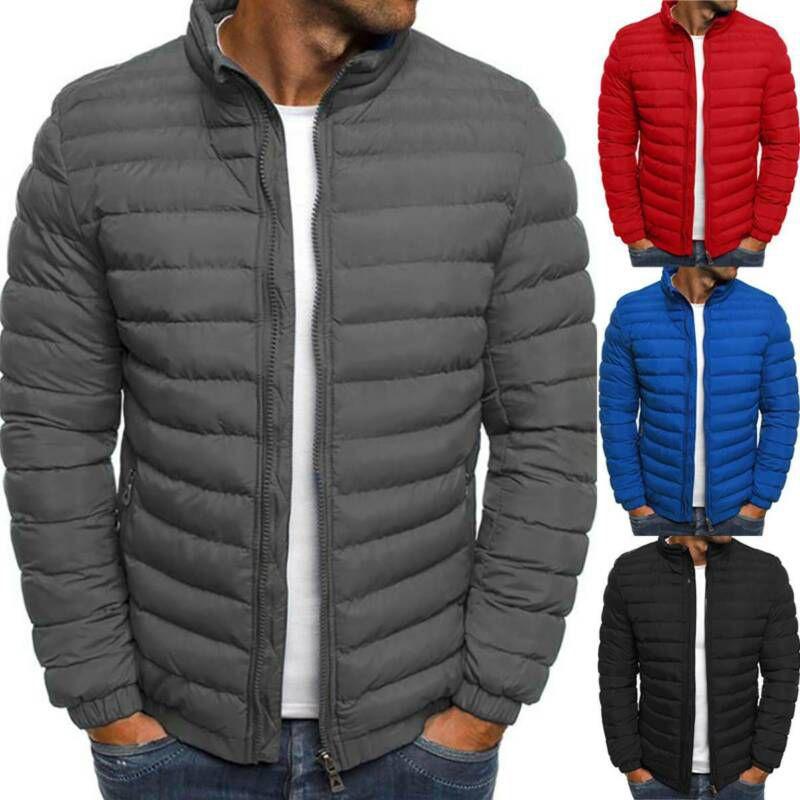 Men's Warm Puffer Bubble Coat Jacket Featuring Cozy Quilted Design For Winter Comfort