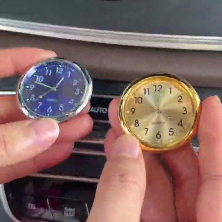 Plus Nao Car Watch Car Clock Vent Dashboard Car Clock Analog Car Goods Car Accessories Clip Blue, Blue