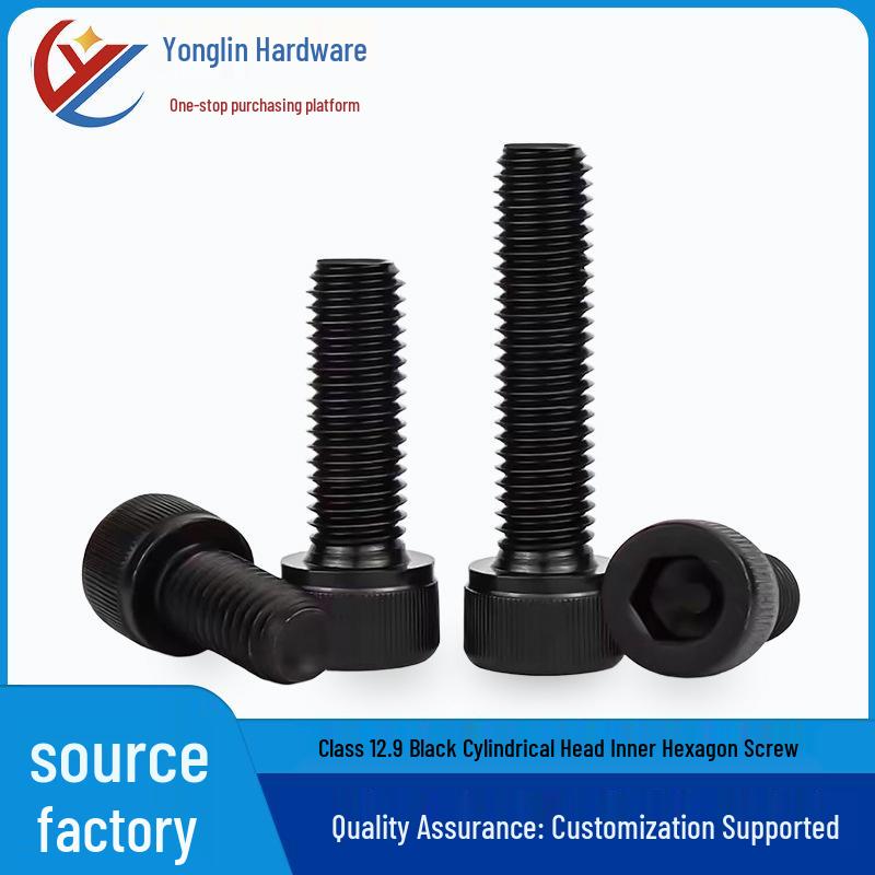 12.9 Black High-Strength Inner Hex Socket Head Cap Screws M12*20