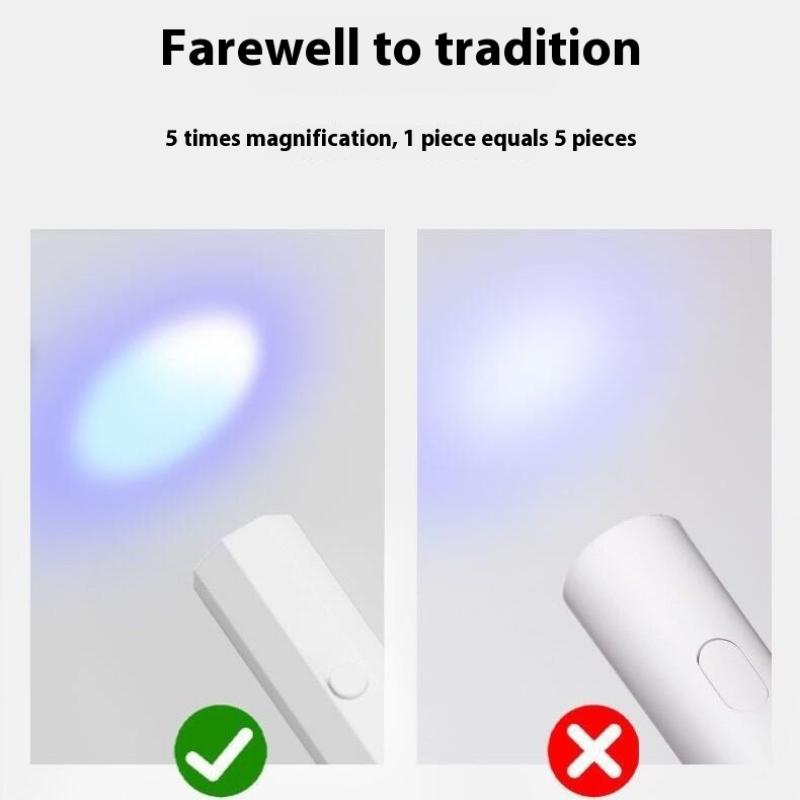 1 Set Chargeable Nail Dryer Machine Uv Led Nail Lamp Timing Display Handheld Mini Nail Lamp Family Quick Dry Flashlight Pen