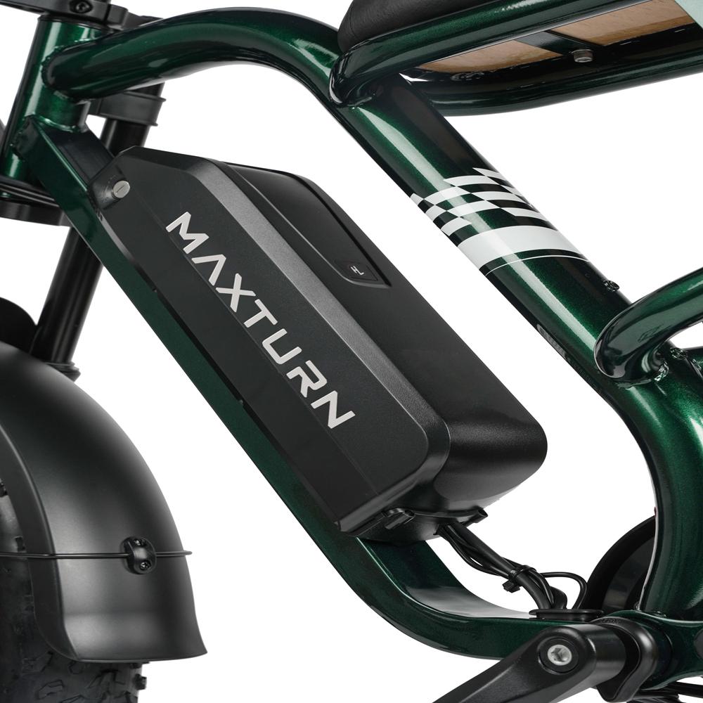 Bicicleta Elétrica Maxtron MX10 Motor 250W Pneu Gordo 20" Suspensão Total Bicicleta Elétrica para Adultos Velocidade Máxima 25Km/h Display LED 48V 13.5Ah
