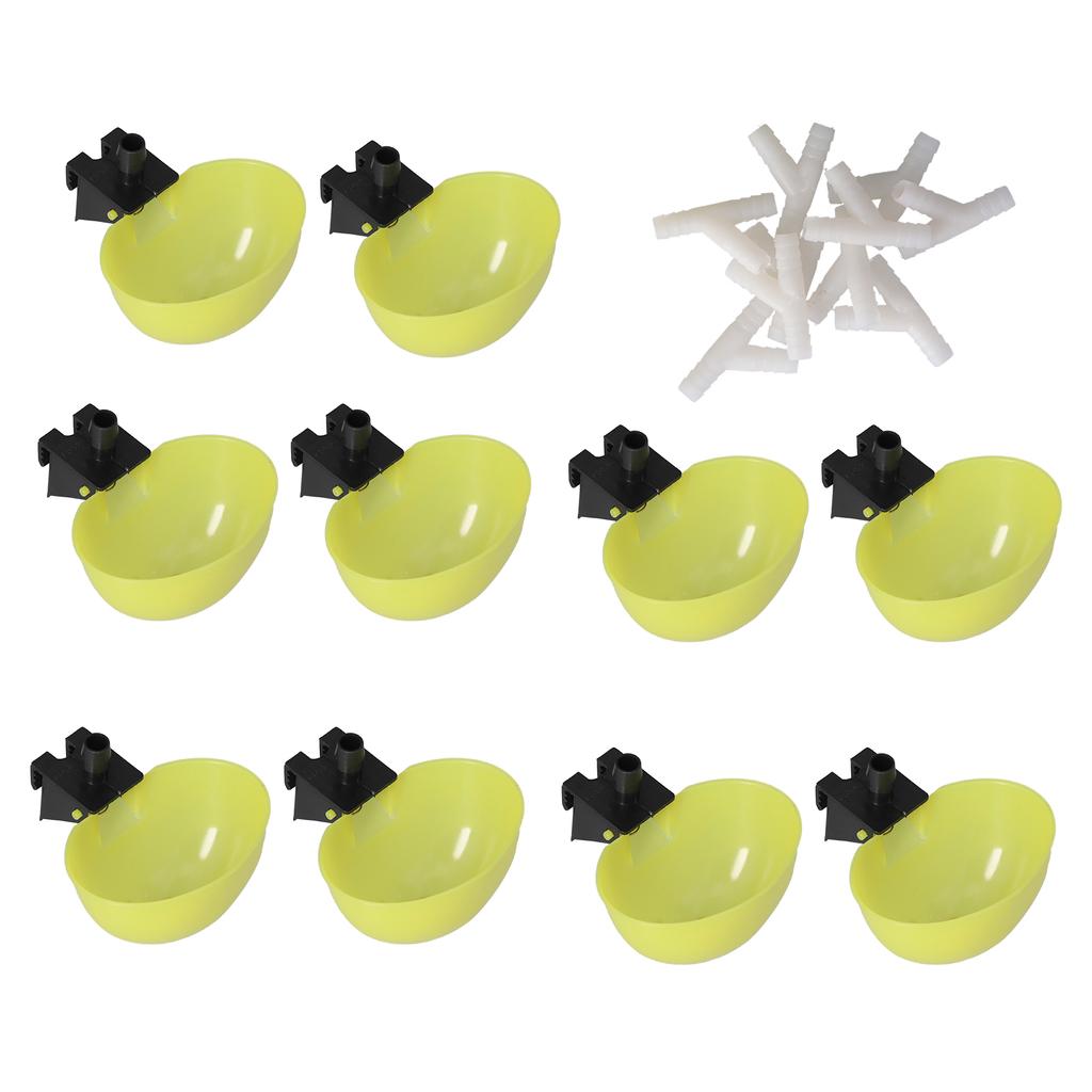 Automatic Pigeon Waterer Large Capacity Poultry Drinking Bowl for Pet Bird Pigeon Parrots9.5mm 0.4in