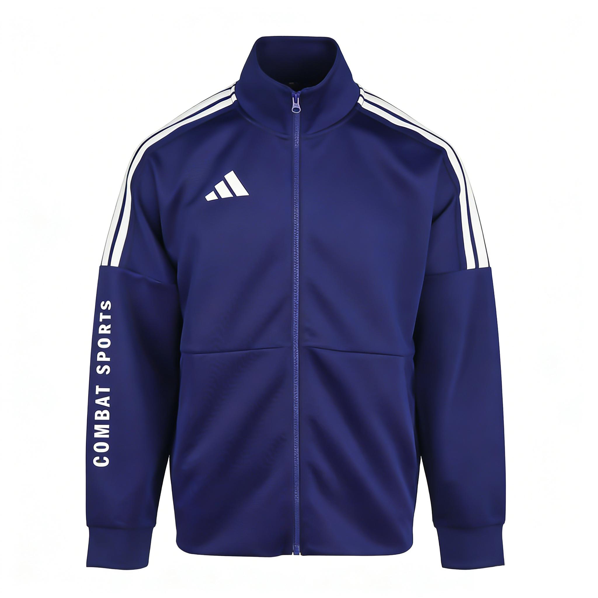 Adidas Классическая универсальная ретро-куртка с тремя полосками, унисекс, синяя TR02NHJCS1-DBW S