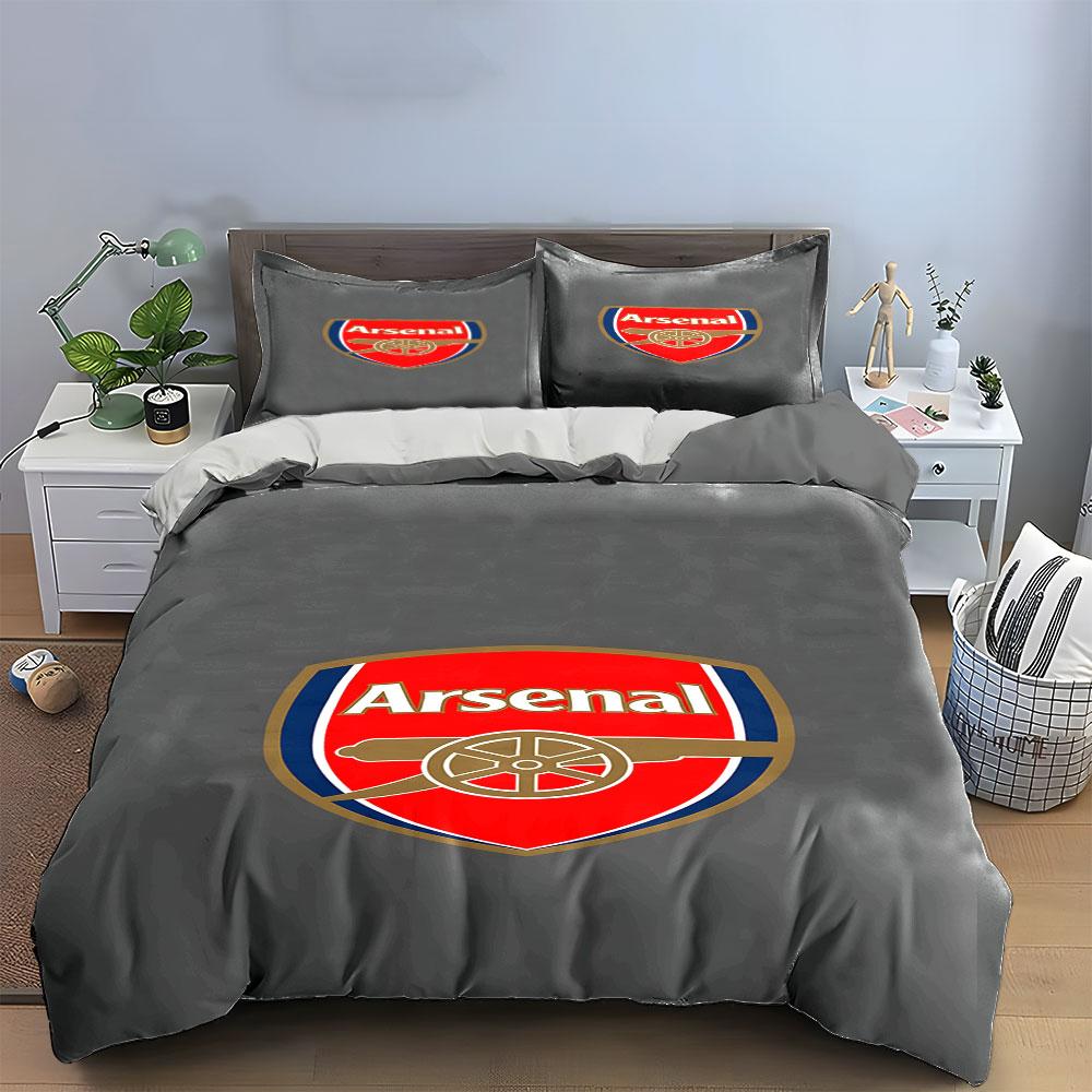 Logo dell'Arsenal con cannone. Set lenzuola Set copripiumino Copripiumini Federe(1* Copripiumino 2* Federe senza imbottitura piumone)