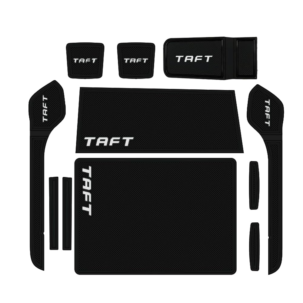 

SAWAKAKI Interior Rubber Door Pocket Mats for Daihatsu Taft Logo Noise Interior LA900S/LA910S, Included, Anti-Slip, Reduction, Dress-Up Parts, 15-Pack чёрный