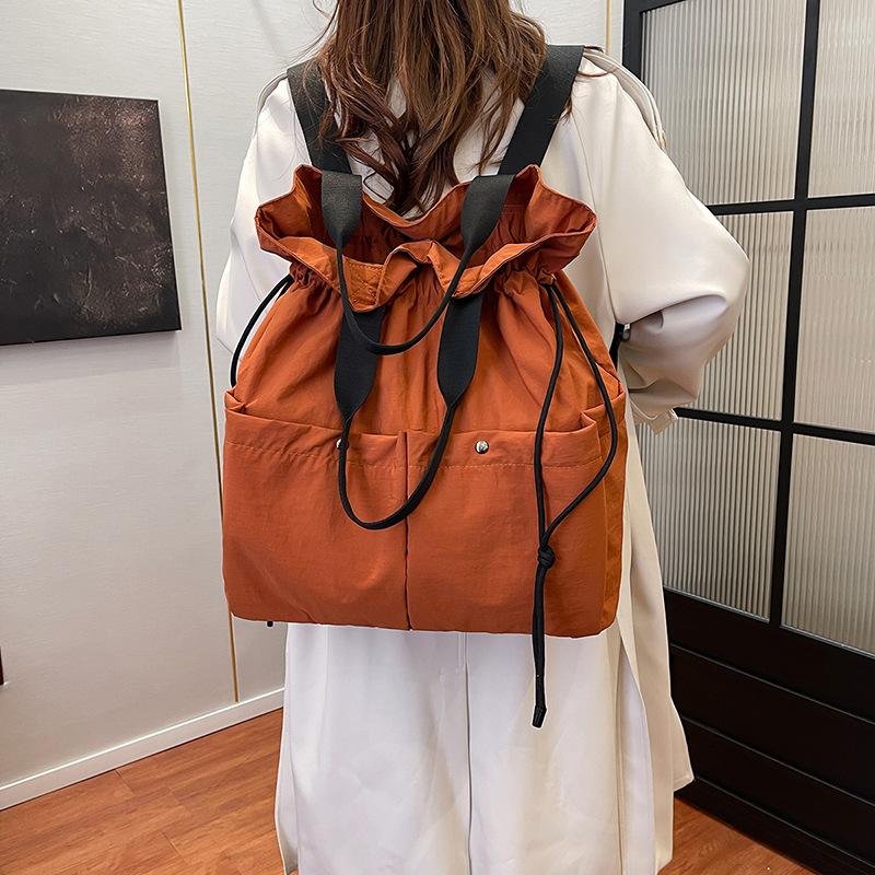 Women's Backpack Cloud Bag Drawstring Multifunctional Shoulder Bag Tote Bag Travel Bag Lightweight Large Capacity Women's Bag