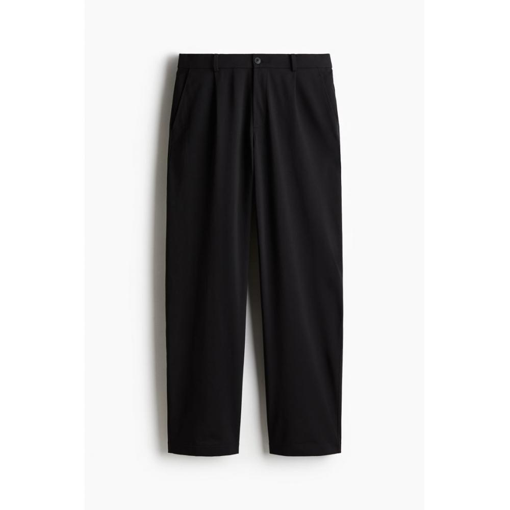 H M Relaxed Fit Jersey sHorts Black