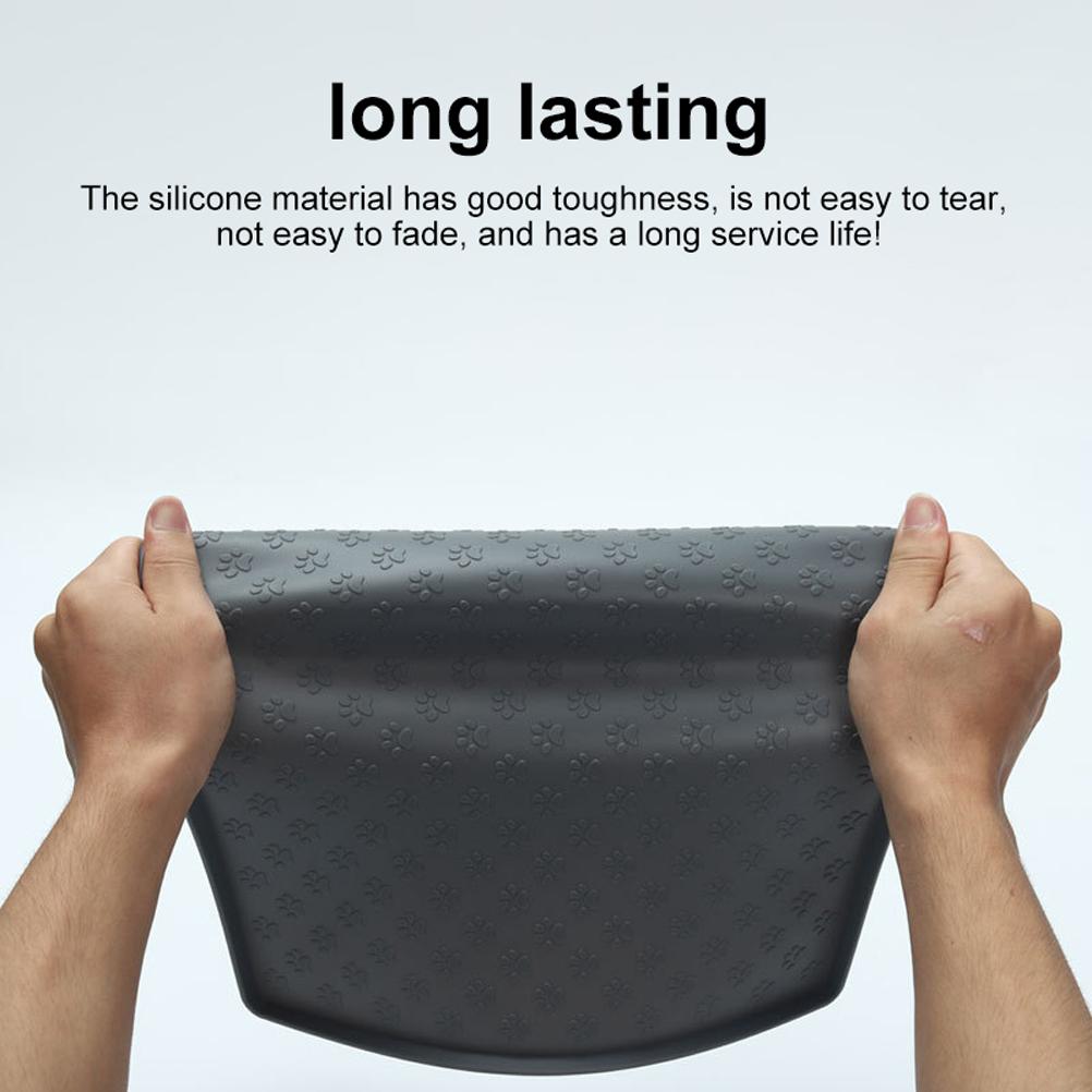 Mata pod miski dla zwierząt, bez BPA, silikonowa mata do karmienia zwierząt, wodoodporne akcesoria dla zwierząt zapobiegające rozlewaniu jedzenia i wody