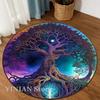 3D Viking Yggdrasil Tree of Life Area Rug Round Carpet Rugs for Living Room Bedroom Sofa Decoration Kids Play Non-slip Floor Mat
