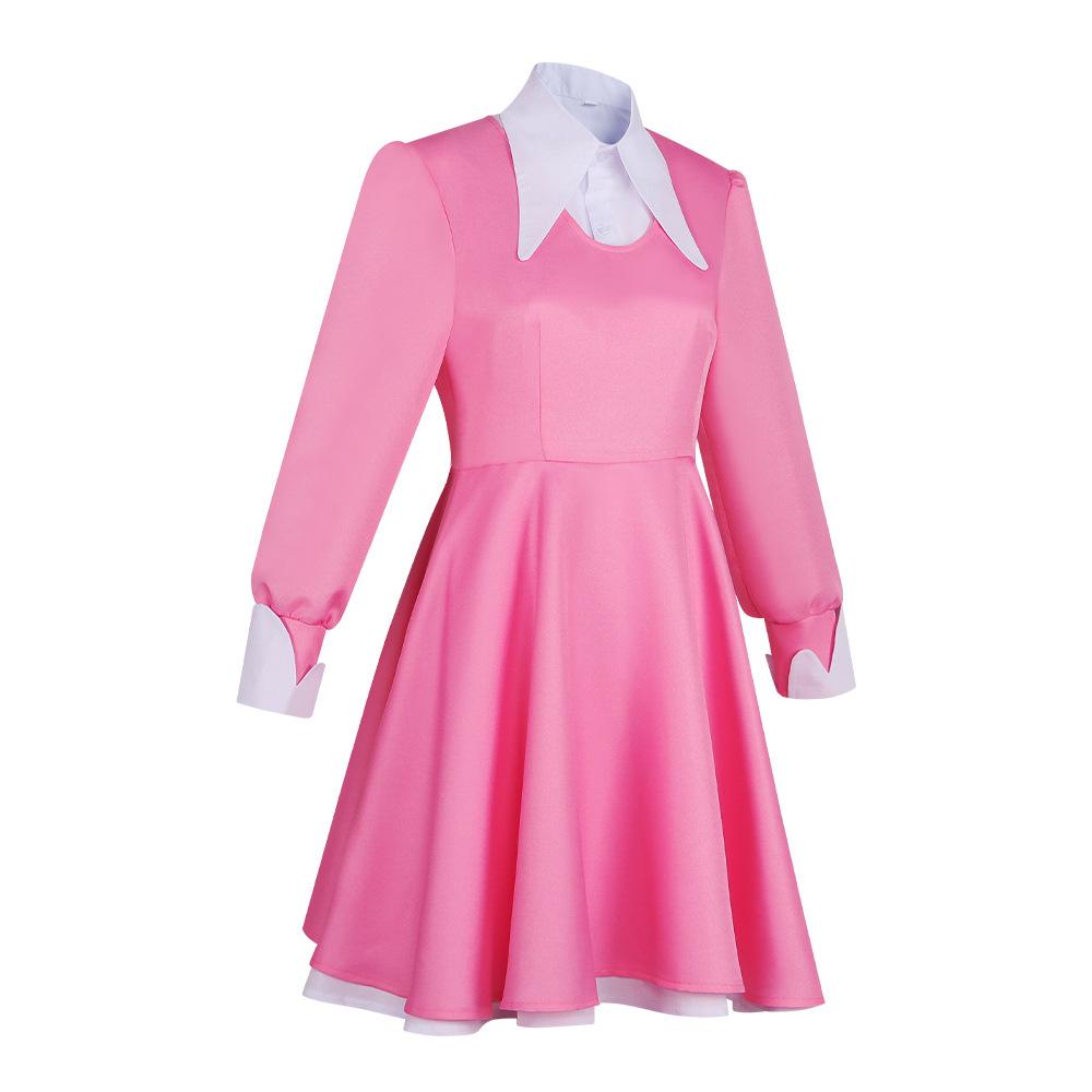 Cosplay Alice in Wonderland cos suit Alice fantasy adventure long pink dress cosplay costume