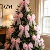 Romantic Bows for Easter Decorations Tulle Bow Christmas Tree Decoration, Pre-tied Gauze Mesh Versatile Fabric Festive Occasions Xmas Tree,