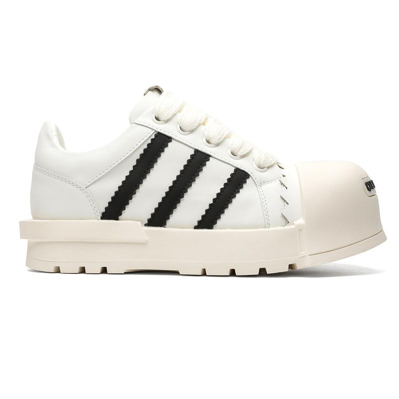 3716 men's and women's trend high street versatile thick-soled heightening bread shoes niche design sense big head casual sports board shoes