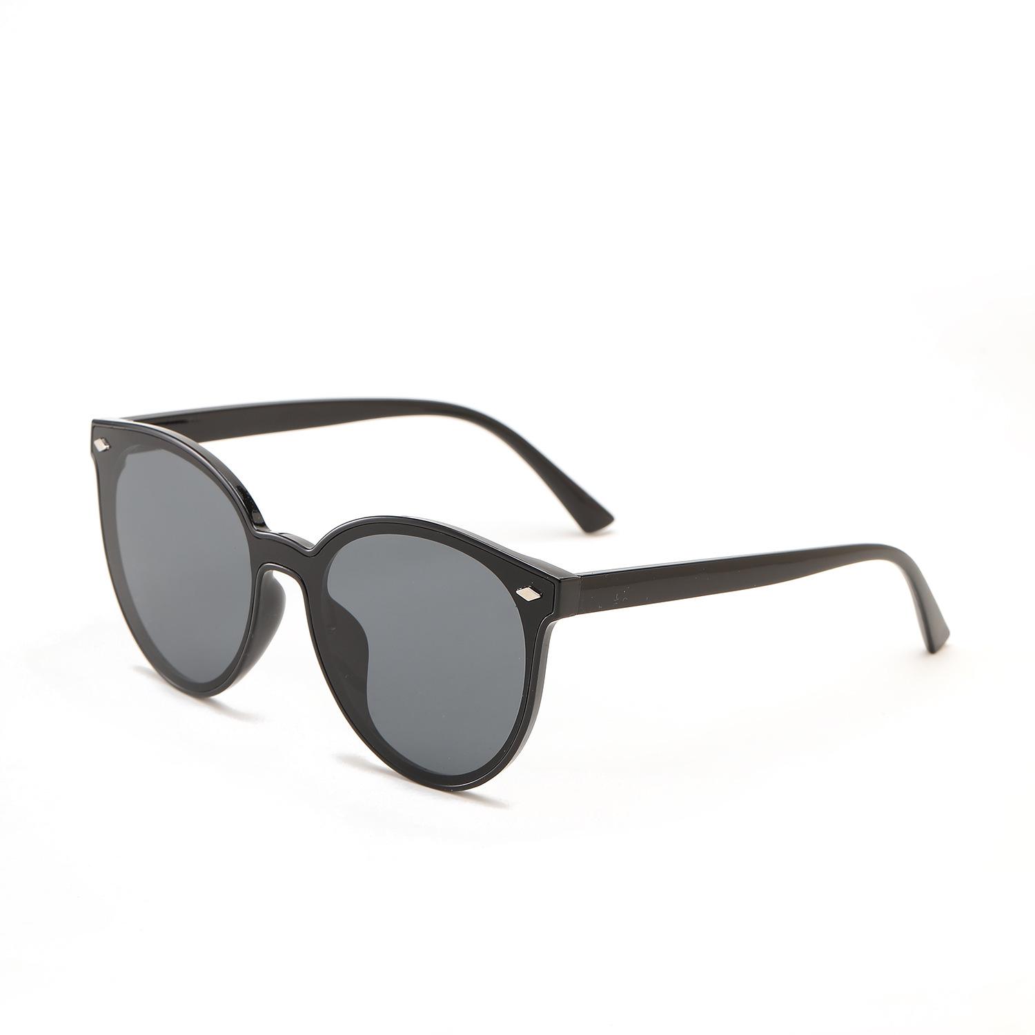 

Очки 9103 Большая оправа Круглые заклепки Черная оправа Парные солнцезащитные очки Женские, Мужские солнцезащитные очки чёрный