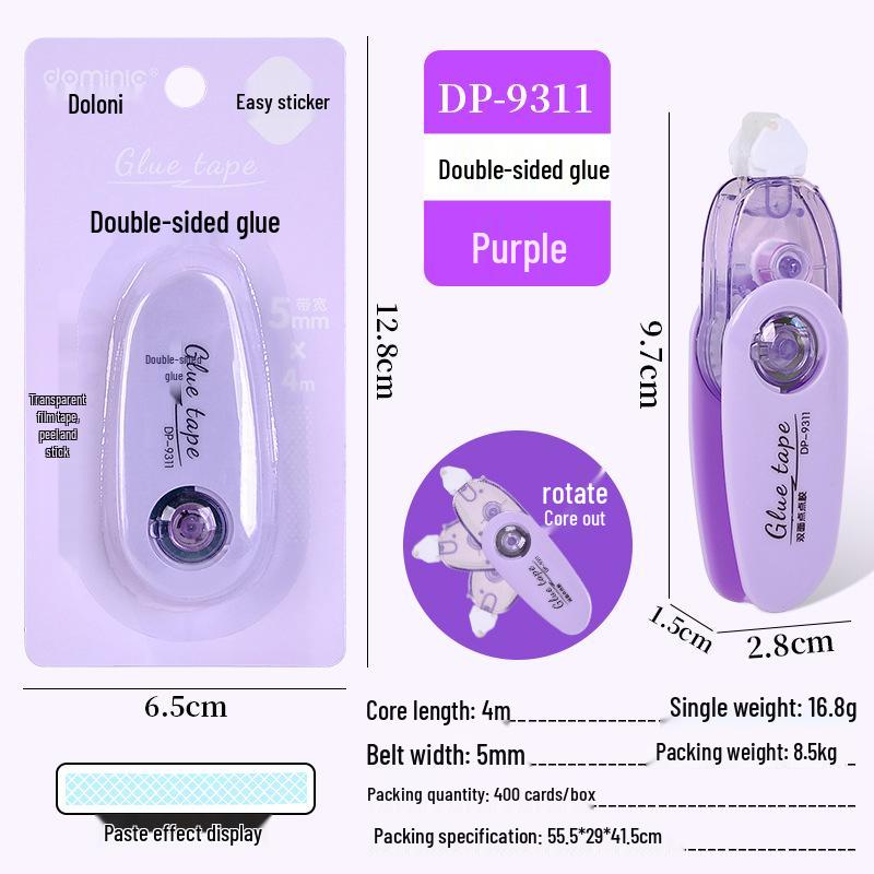 Longli Double-Sided High Viscosity Transparent Glue Tape for Students and Office Use