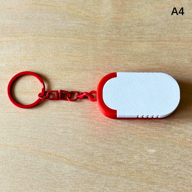 

Mini Sliding Pill Box Keychain Medication Organizer Multiple Compartments Travel Pill Organizer Portable Pill Pod Tablet Case
